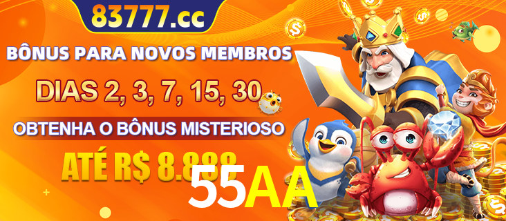 Anúncio dos benefícios para Membro VIP Sênior na plataforma 55AA, incluindo bônus promocionais, semanais e mensais, ilustrado com o personagem Fortune Tiger.